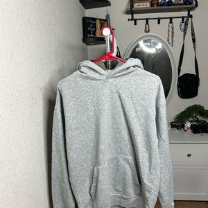 gray and brown plain hoodies